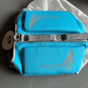 Dog Life Jacket VIVAGLORY Sports Style Vest Size Large Blue Adjustable
